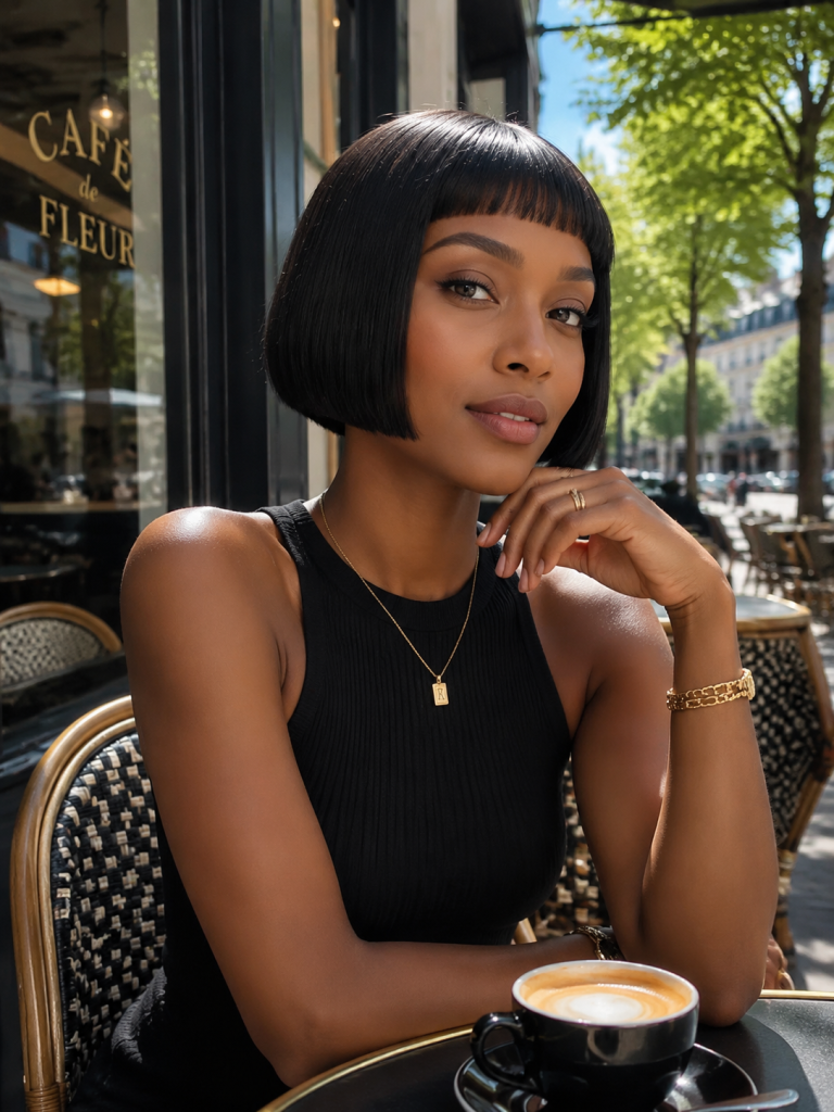 Blunt Bob with Micro Bangs
