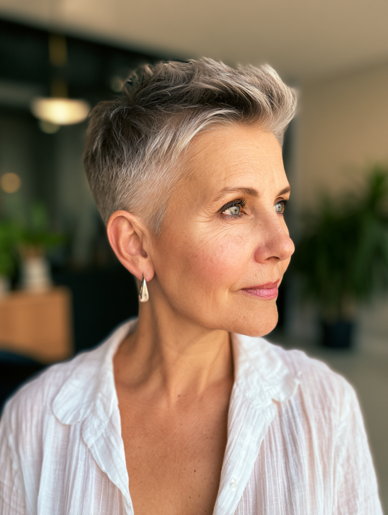 18 Undercut Pixie Haircuts for Women Over 50