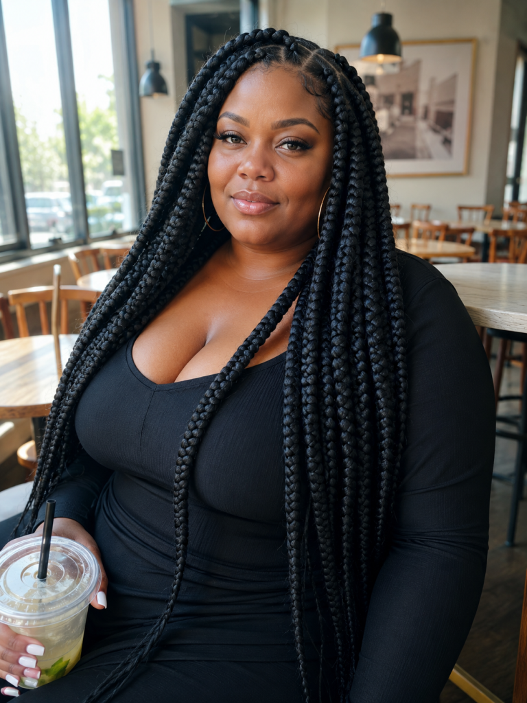 23 Braided Hairstyles That Flatter Plus-Size Black Women