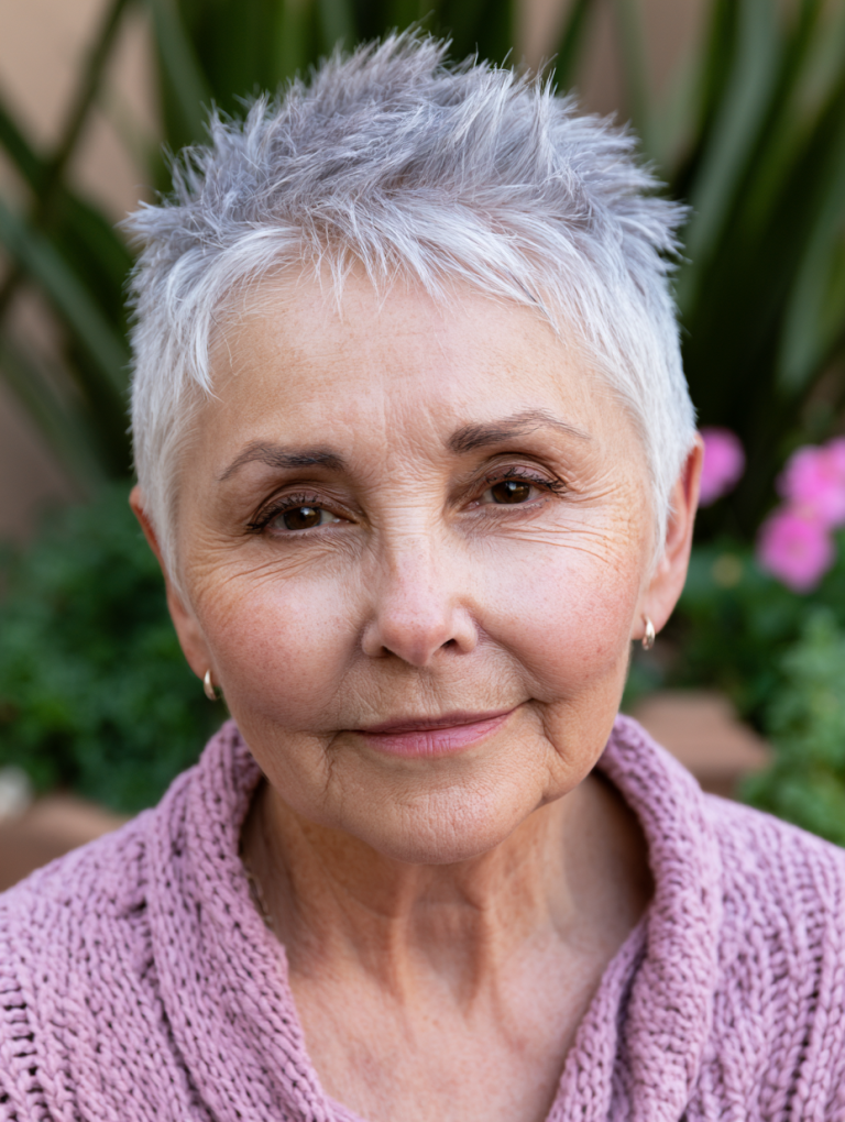 Short Spiky Haircuts for Older Women