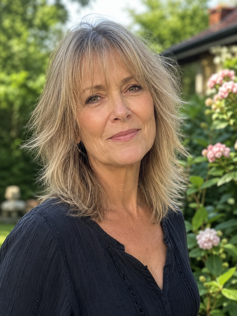 Shag Hairstyles for Thin Fine Hair Over 50