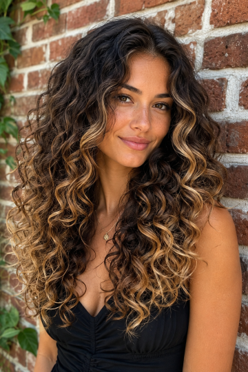 Long Layered Curly Hairstyles