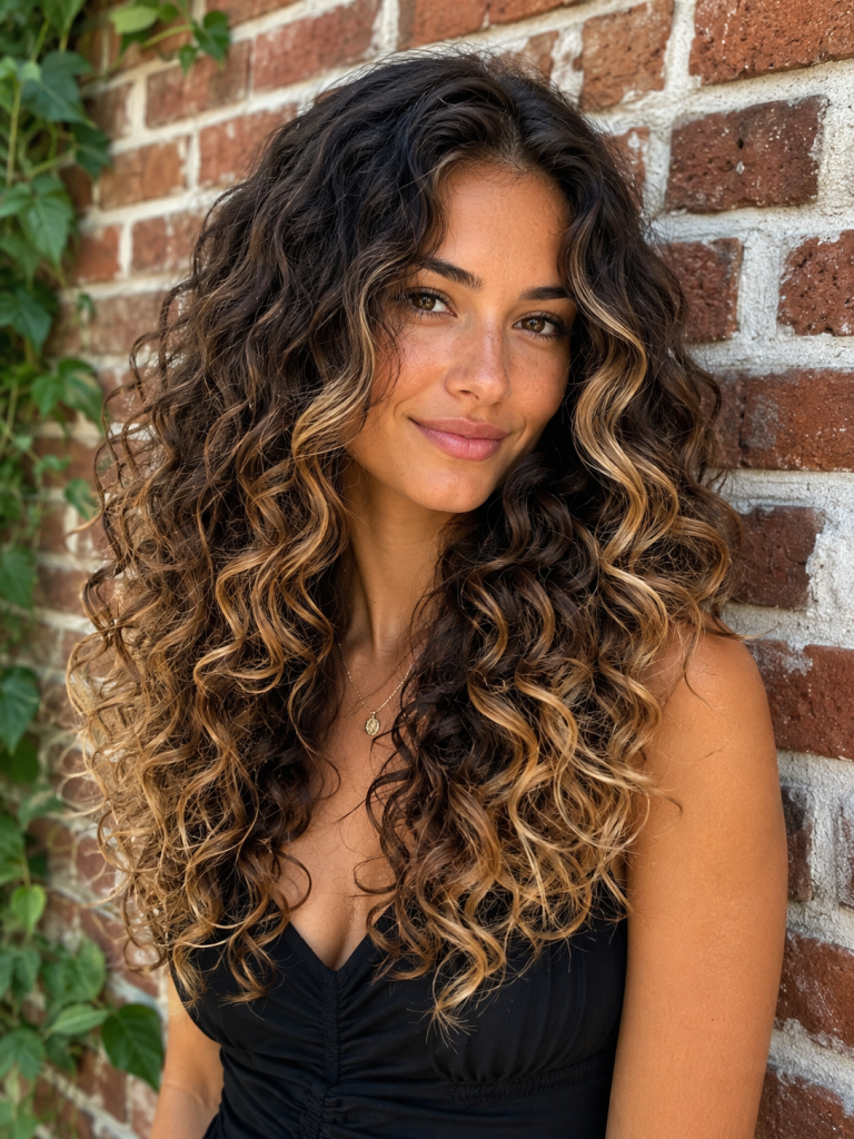Long Layered Curly Hairstyles