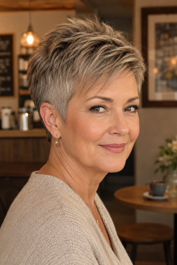 Short Pixie Haircuts for Women Over 50