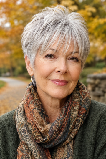 Short Pixie Haircuts for Women Over 60
