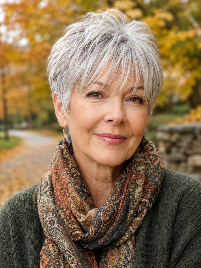 Short Pixie Haircuts for Women Over 60