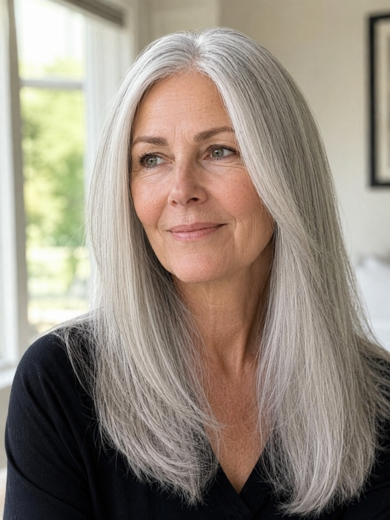 Long Gray Hairstyles Every Woman Over 60