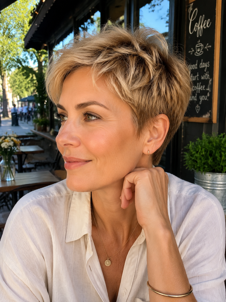 Pixie with Tousled Top