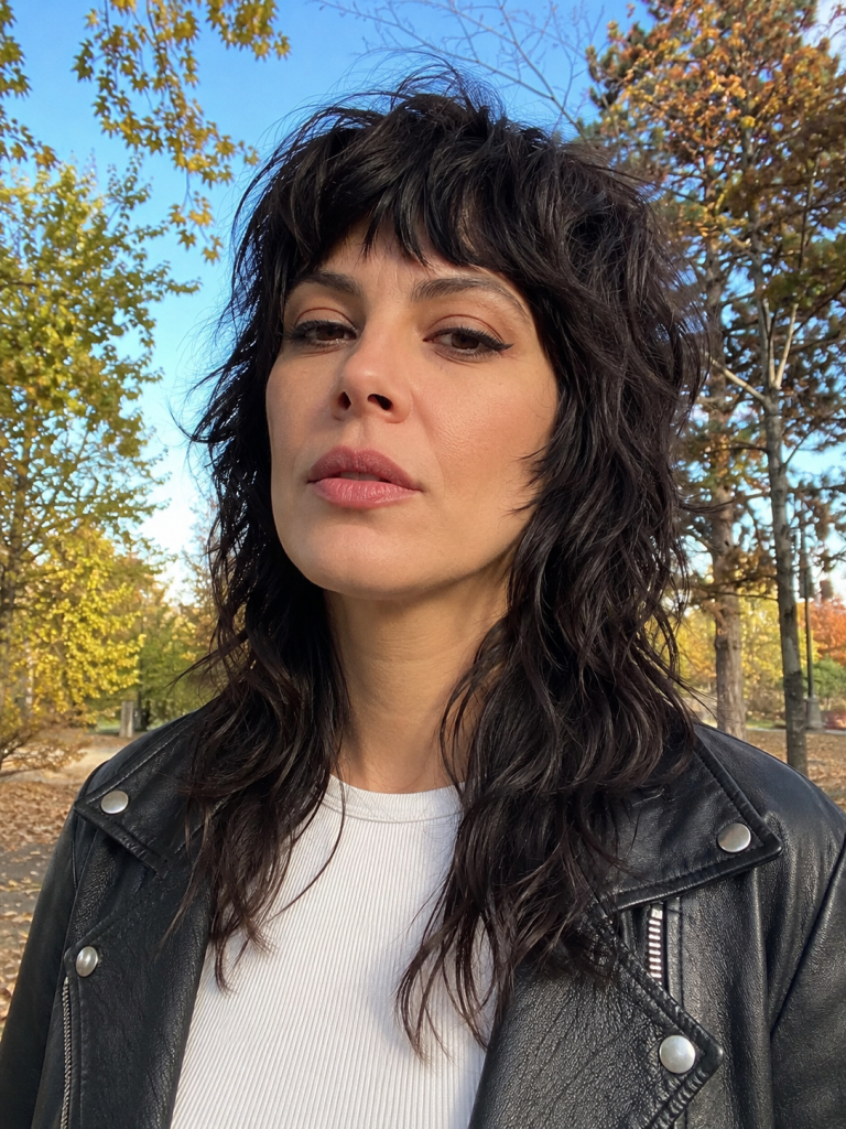 Shag Mullet with Choppy Bangs