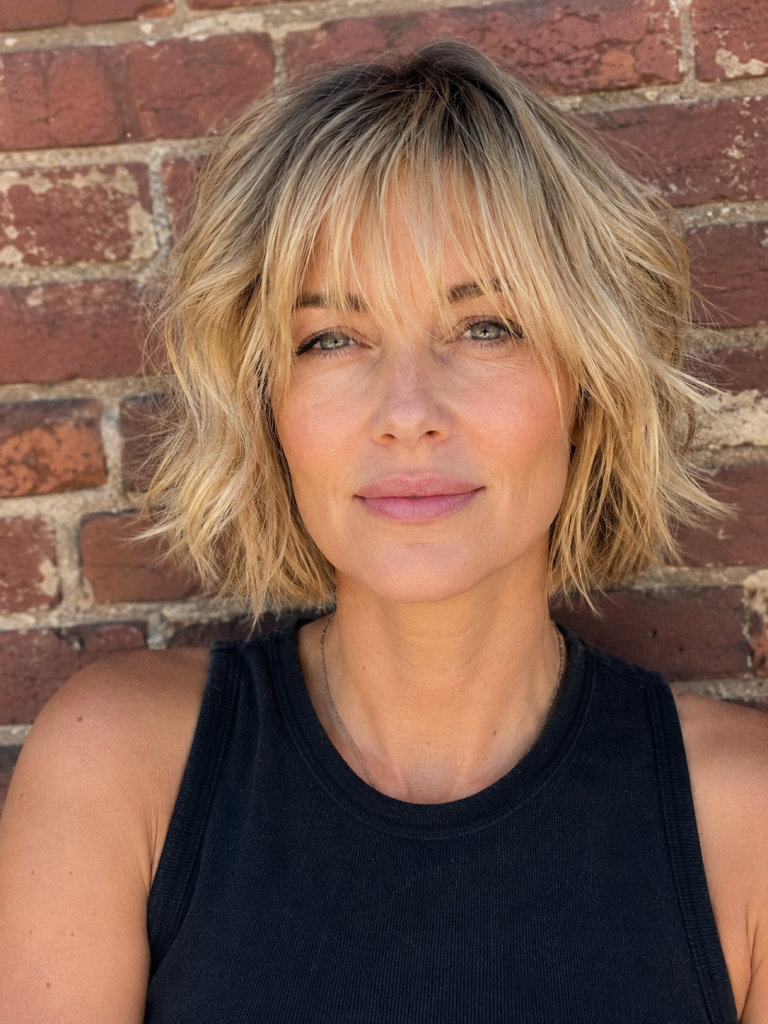 Shaggy Bob with Wispy Bangs