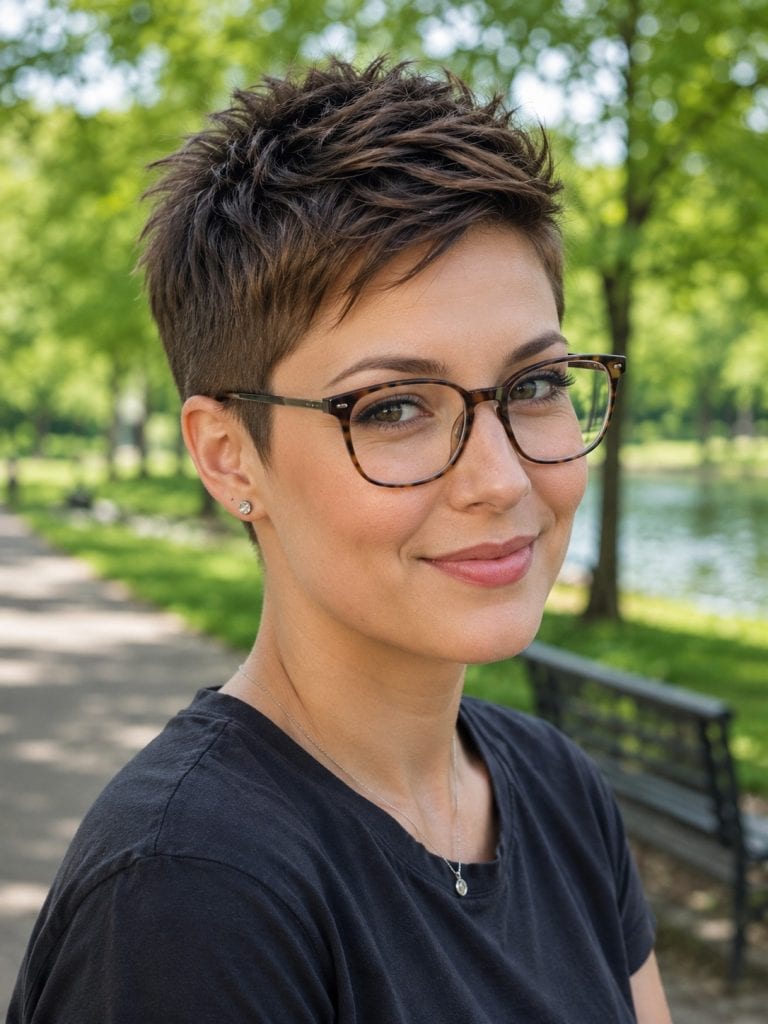 Tapered Pixie with Tucked Sides
